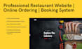 build a professional restaurant website with online ordering