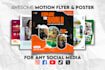 create animated motion flyer and poster