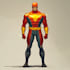 desing a unique superhero cartoon character
