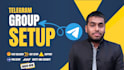 setup professional crypto telegram group with bots
