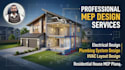 design mep drawings for electrical, hvac, and plumbing plans