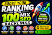 boost your ranking with 100 mix seo backlinks