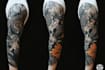 create sleeve tattoo design in geometric style