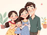 design a professional disney family portrait