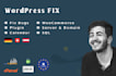 fix wordpress website and website design