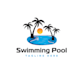 makes swimming pool, pool cleaning logo design