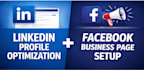 create and manage linkedin business page, facebook business page