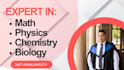 help with math, physics, chemistry and biology