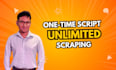 do web scraping and data scraping using python
