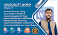 do data entry PDF and hand written to ms word with accuracy