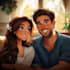 draw cartoon disney couple portrait
