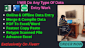 start data entry with accuracy and efficiency