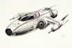 draw a spaceship or vehicle design