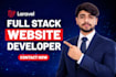 build a full stack custom website with frontend and backend development