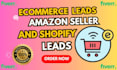 do shopify and amazon seller leads ecommerce email listing