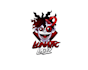 design awesome crazy face logo