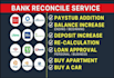 reconcile bank statement PDF to editable format