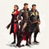 create dnd party art illustration
