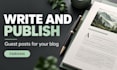 write and publish guest posts for your blog or business