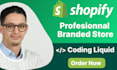 design, develop and build shopify ecommerce online store