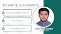check plagiarism and ai reports rewrite and humanize ai text