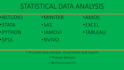 do statistical data analysis using r, stata, python, excel