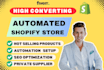 create shopify website, optimize the shopify store for more sales with ai tools