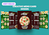 design a professional menu card for restaurants, cafes, and takeaways
