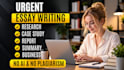 do urgent essay writing as an essay writer