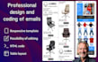 design a responsive HTML email template