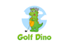 design awesome golf dino logo
