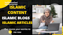 write islamic content, or reminders for your audience