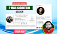 design clickable HTML email signature for gmail and outlook