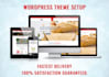 setup and customisation wordpress theme exactly as the demo