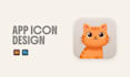 design flat modern mobile app icon logo for ios and android