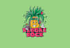design awesome reggae pineapple logo