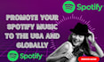 increase your spotify streams and followers, real promotion