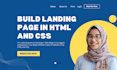 build responsive website design, landing page in HTML, CSS