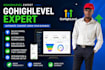 set up gohighlevel workflows, funnels, automation calendar expert