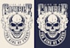 draw dark skull grim skeleton streetwear shirt logo in 24 h