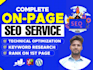 do on page SEO optimization for better search visibility