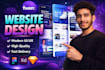 design modern and responsive website UI UX design in figma