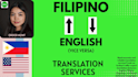 filipino to english translation