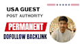 do USA guest post with dofollow SEO backlinks USA guest post