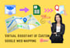 do custom web mapping using google my maps and map scraping