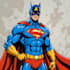 draw black and white comic superhero character line art