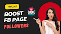 provide tricks to increase facebook page followers
