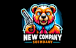 do crate bear mascot logo design with express delivery