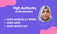 manually creating high quality  profile backlinks