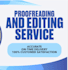do proofreading and meticulous editing n